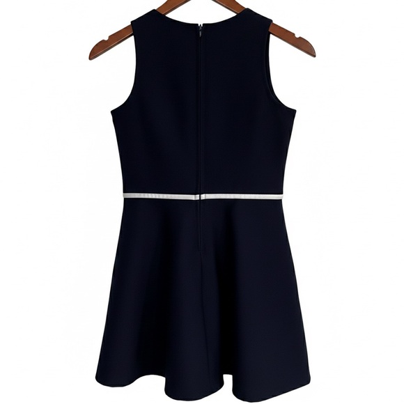 Limited Too Girls Navy Blue Sleeveless Dress Size 12 White Bow Accents - Picture 3 of 6